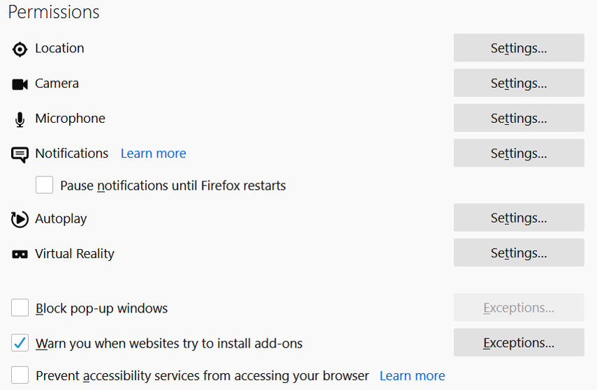 Allow Popups in Browser for ctcLink SPSCC Support